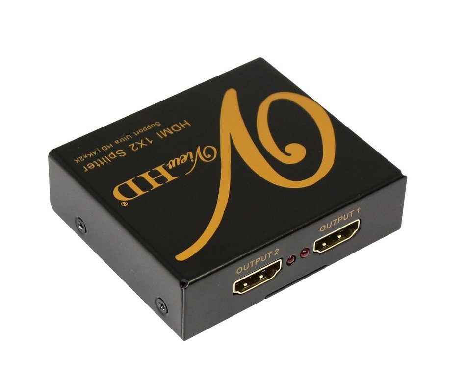 ViewHD 2 Port 1x2 Powered HDMI Mini Splitter for 1080P & 3D | Model: VHD-1X2MN3D N16