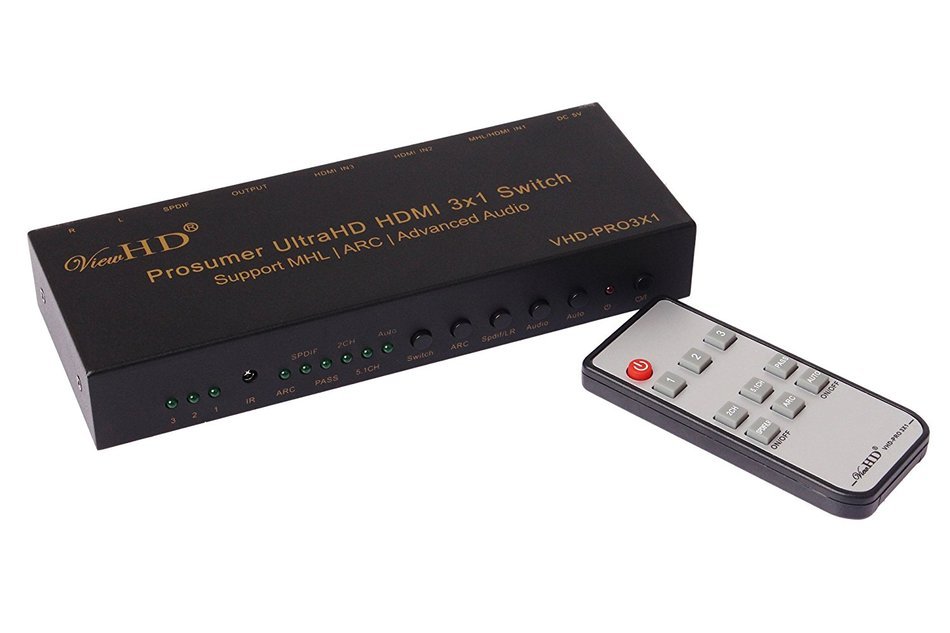 ViewHD 2 Port 1x2 Powered HDMI Mini Splitter for 1080P & 3D | Model: VHD-1X2MN3D N20