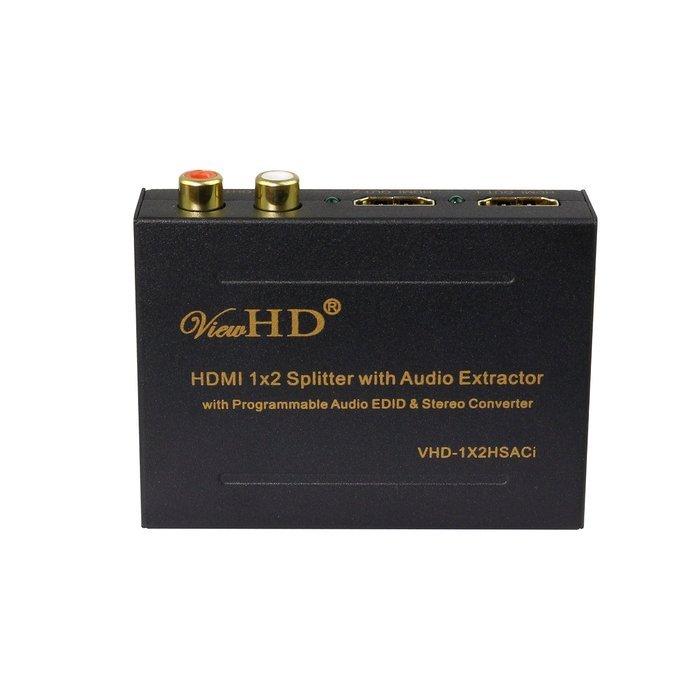 ViewHD 2 Port 1x2 Powered HDMI Mini Splitter for 1080P & 3D | Model: VHD-1X2MN3D N22