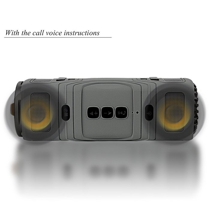 BUTEFO Outdoor Sports Bluetooth Speaker TF Card/Audio Input/IP45 Dustproof Waterproof/3-Mode Torch/Microphone... N9