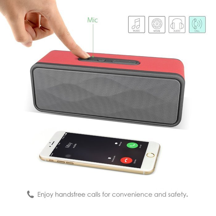 BUTEFO Outdoor Sports Bluetooth Speaker TF Card/Audio Input/IP45 Dustproof Waterproof/3-Mode Torch/Microphone... N23