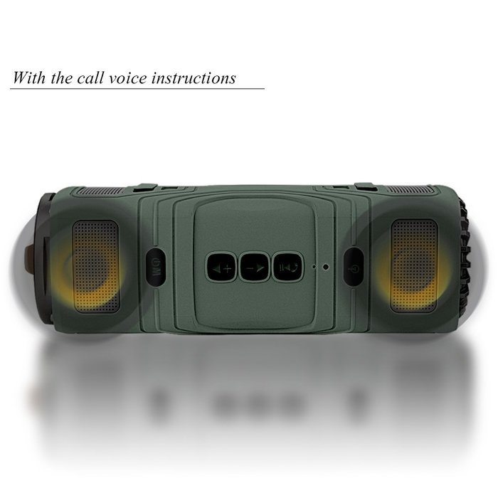 BUTEFO Outdoor Sports Bluetooth Speaker TF Card/Audio Input/IP45 Dustproof Waterproof/3-Mode Torch/Microphone... N29