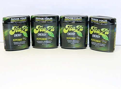 Teaza Herbal Energy Pouch Sampler Peppermint (4 Pack)