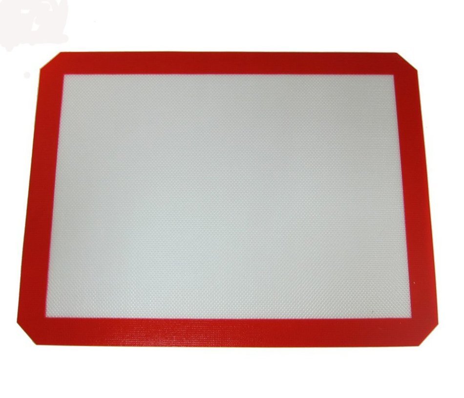 Hoomall Silicone Baking sheet Non-Stick Bake ware Molds Cake Cookie Container Red