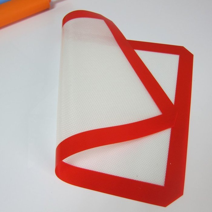Hoomall Silicone Baking sheet Non-Stick Bake ware Molds Cake Cookie Container Red N2