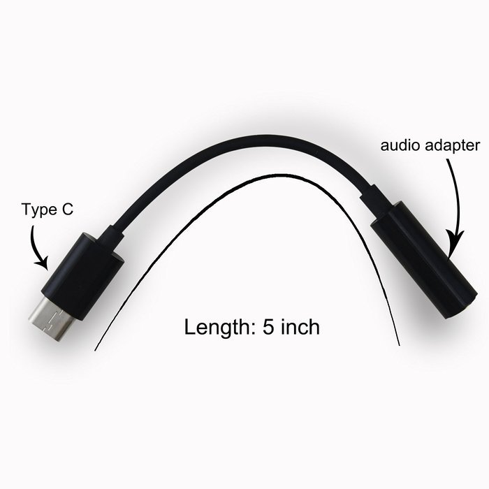 Rancco Type C to 3.5mm Audio Headphone Stereo Adapter Connector, 2 Pcs USB 3.1/ USB C to 3.5mm Audio Microphone... N4