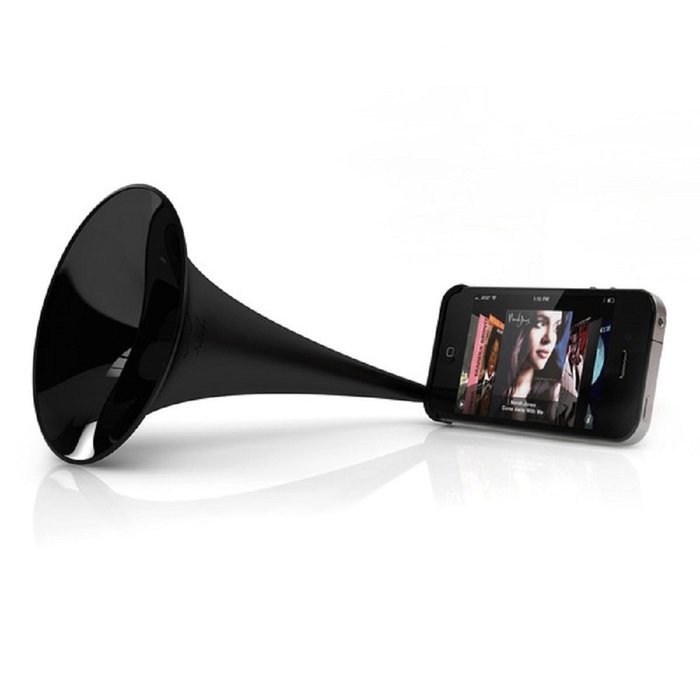 New Design ARKCANARY II for Apple iPhone 4 Horn Stand Black