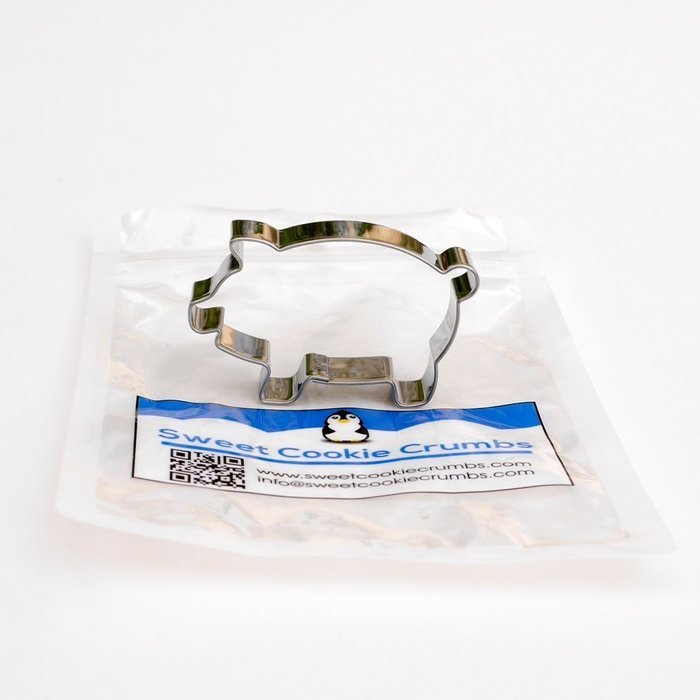 Small Pig Cookie Cutter- Stainless Steel