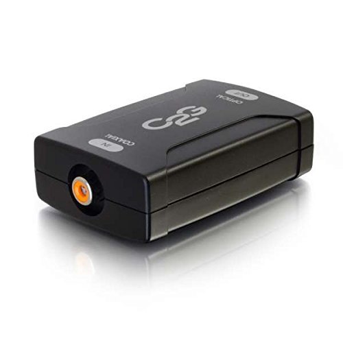 C2G Cables To Go 40018 Coaxial to TOSLINK Optical Digital Audio Converter, Black N2