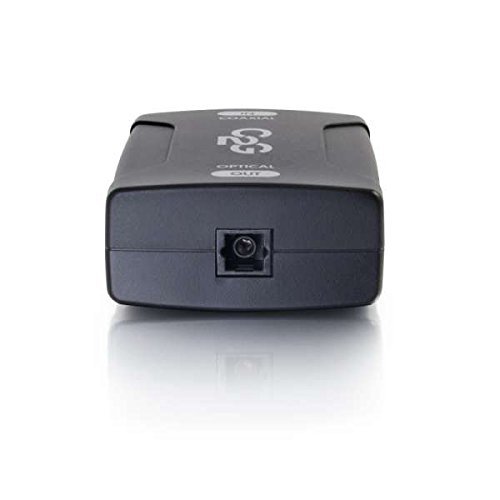 C2G Cables To Go 40018 Coaxial to TOSLINK Optical Digital Audio Converter, Black N4