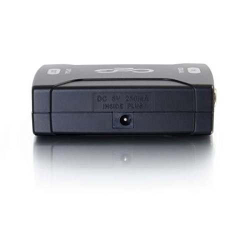 C2G Cables To Go 40018 Coaxial to TOSLINK Optical Digital Audio Converter, Black N5