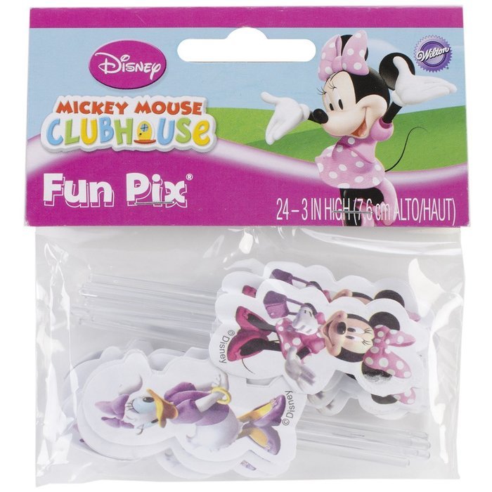 Wilton Minnie Mouse/Daisy Duck Cupcake Fun Pix, 24 Count