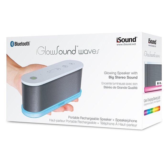 iSound iGlowSound Waves Bluetooth Speaker (white) N2