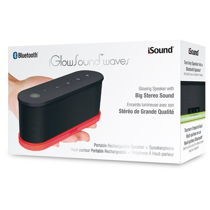 iSound iGlowSound Waves Bluetooth Speaker (white) N8