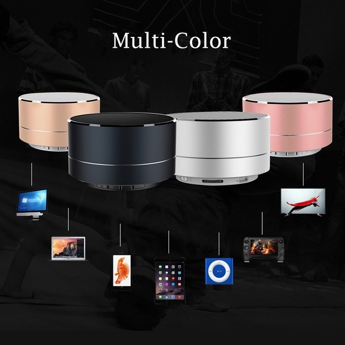 Portable Wireless Bluetooth Speaker with Microphone for iPhone Samsung Mobile Phones, Suport TF Cards and FM Radio... N6