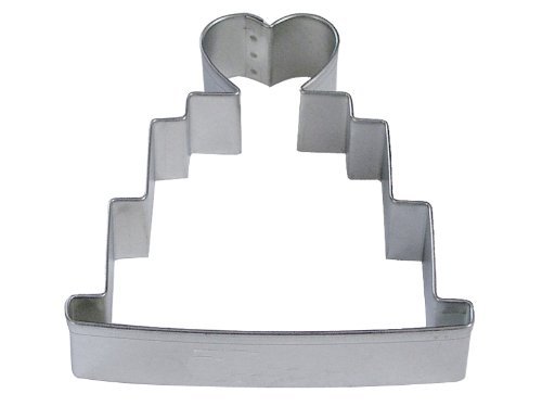 R&M Wedding Cake 4" Cookie Cutter in Durable, Economical, Tinplated Steel