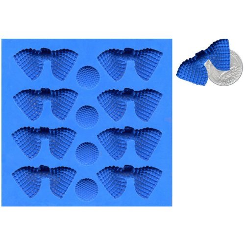 Silicone Mold, Poodle Ties, 8/sheet (plus 4 bonus)