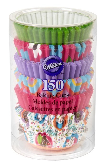 Wilton Primary Baking Cups, Mini, 150-Count N5