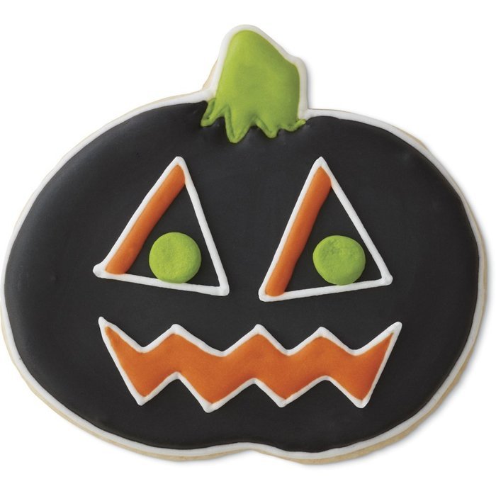 Wilton 2-Piece Pumpkin & Bat Halloween Cookie Cutter Set N5