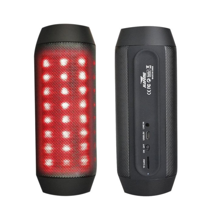JIAFENG Wireless Bluetooth Speaker Bicycle Riding, Portable Magic Dancing Colorful Music LED Light, Support Tf... N2