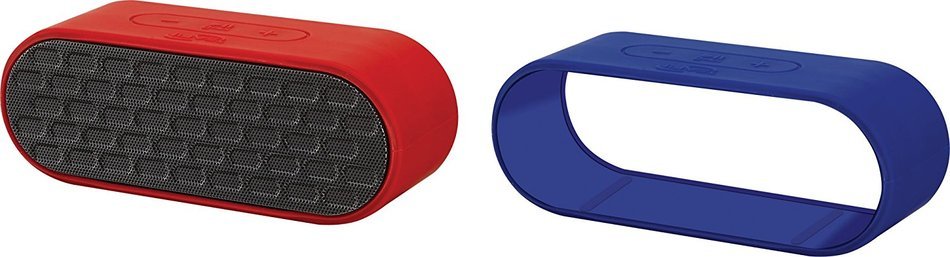 iLive iSB235 Portable Wireless Bluetooth Speaker with Changeable Rubberized Covers N4