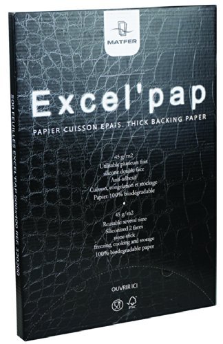 Matfer Bourgeat "EXCEL PAP" Baking Paper, 23-3/4 by 15-3/4", Black