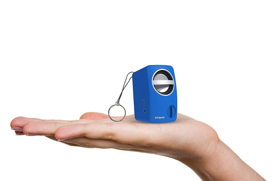 Polaroid PBT501BL Universal Wireless Bluetooth Mini Speaker for Smartphones and Tablets (Blue) N2