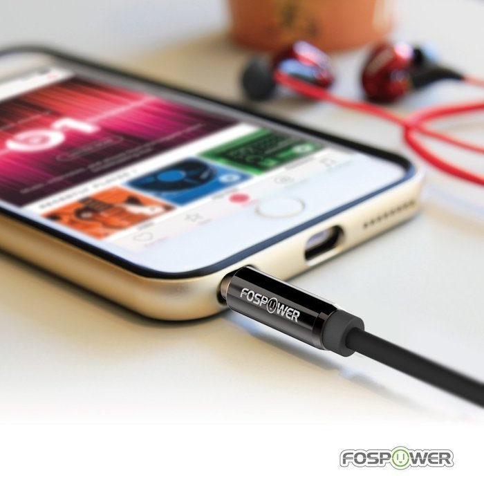 FosPower [10ft] 3.5mm Male to 2-Male RCA [Left / Right] Stereo Audio Cable - Step Down Design Adapter Cable for... N15