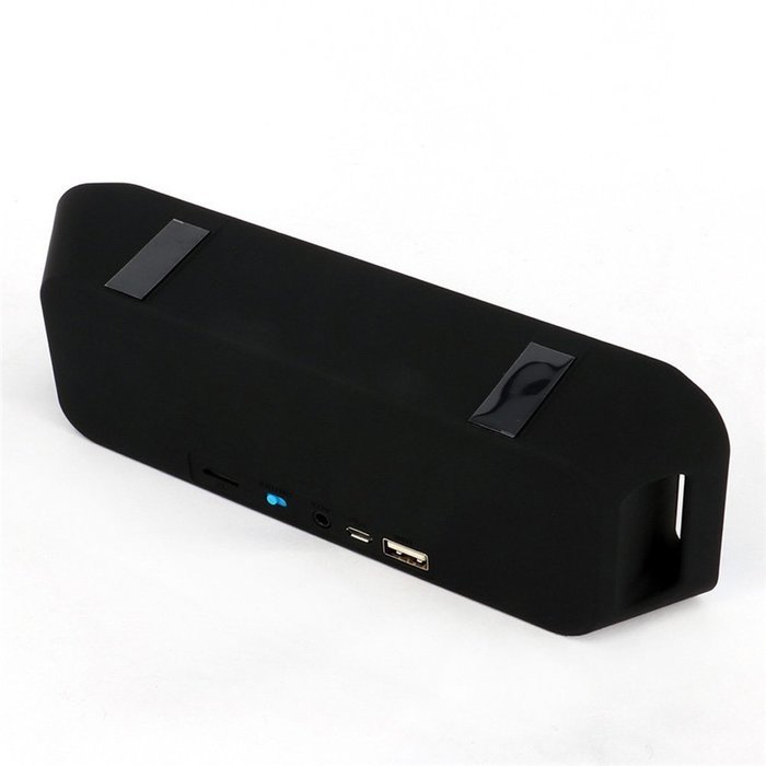 Hopestar Portable Wireless Speaker Bluetooth Built-in Mic FM Radio-Blue N3