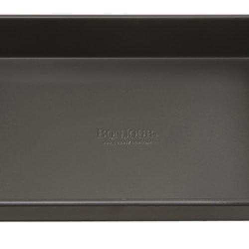 BonJour Aluminized Steel Nonstick Bakeware, Cookie Sheet / Jelly Roll Pan, 14-Inch x 16-Inch, Gray N2