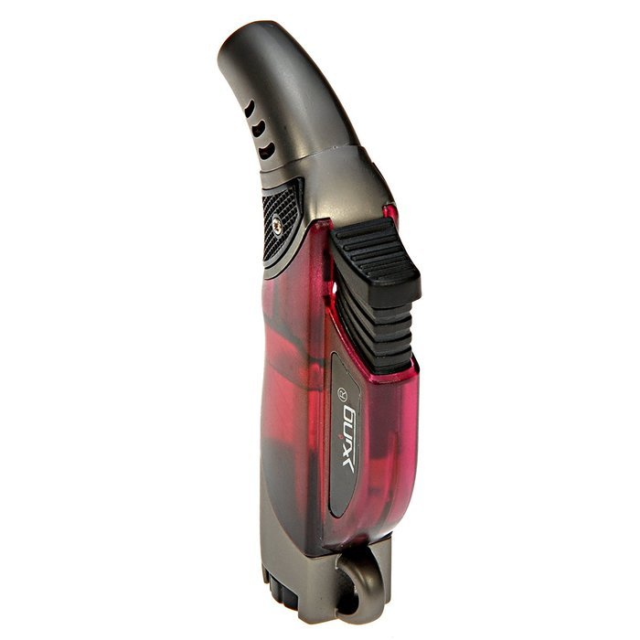[New Version of Torch Lighter] LouisaStore 45 Degree Angle Jet Flames Butane Torch Lighter -Red N3