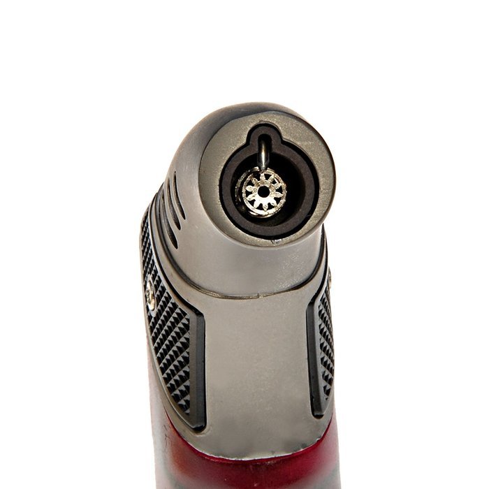 [New Version of Torch Lighter] LouisaStore 45 Degree Angle Jet Flames Butane Torch Lighter -Red N5