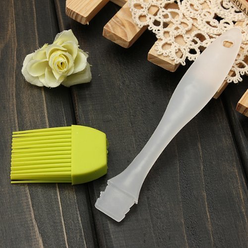 Water & Wood 1 of Silicone Bakeware Cake Utensil Basting Pastry Brush Baking Cooking Green N3