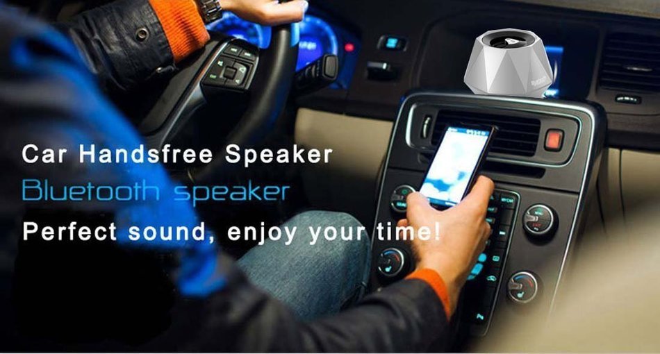 PINGKO Portable Best High-end Stereo Mini Diamond Mini Bluetooth Speaker with Built-in Microphone for Hands-Free... N3