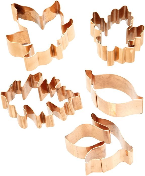 Old River Road Fleur de lis Shape Cookie Cutter, Copper N7