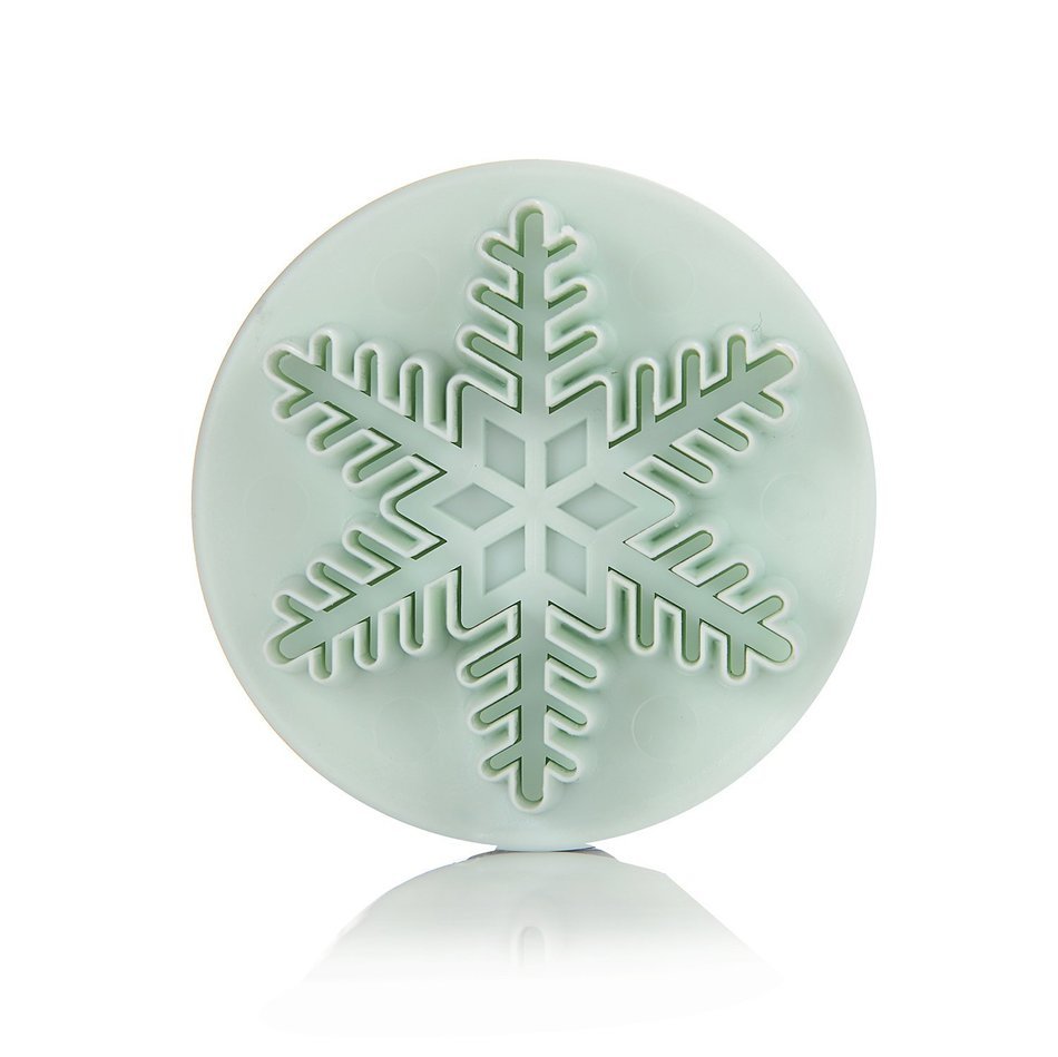 LIHAO Set of 3 Pieces Sugarcraft Fondant Snowflake Plunger Cutter Mold N3
