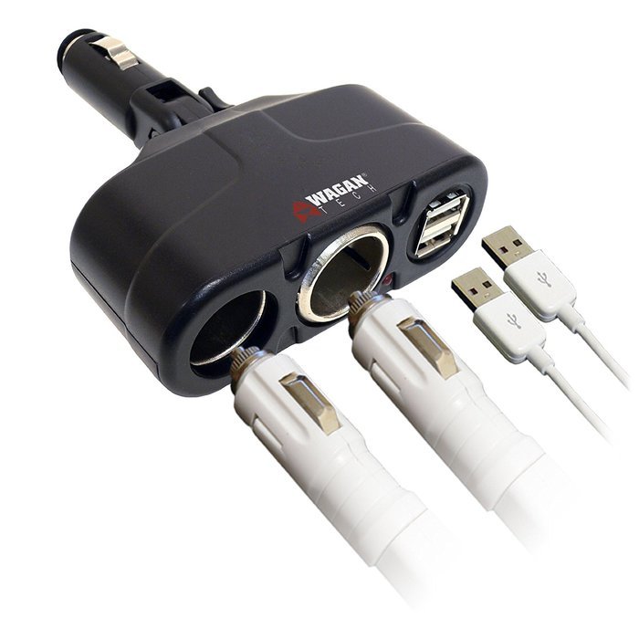 Wagan 4-Way 12V Automotive Socket Extender N7