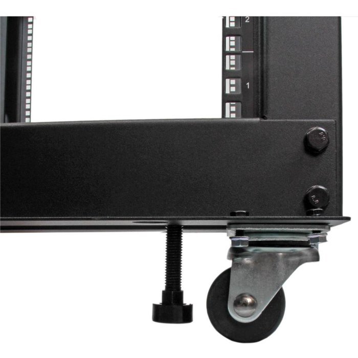 StarTech.com 25U Adjustable Depth Open Frame 4 Post Server Rack Cabinet with Casters/Levelers and Cable Management... N5