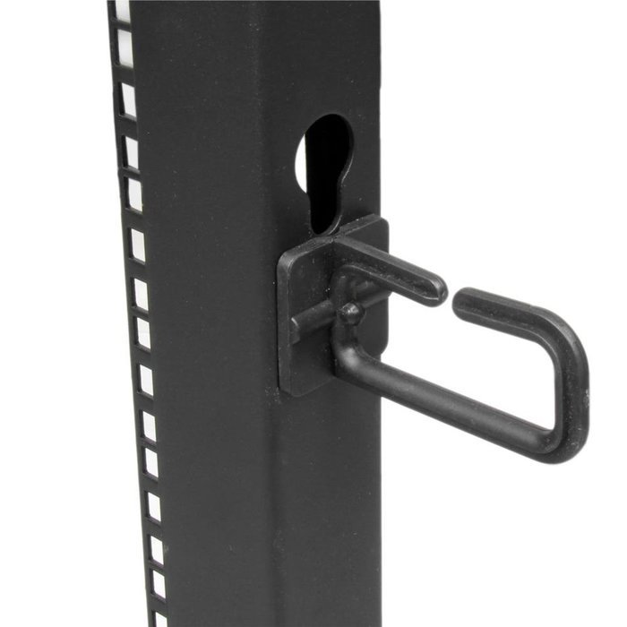 StarTech.com 25U Adjustable Depth Open Frame 4 Post Server Rack Cabinet with Casters/Levelers and Cable Management... N6