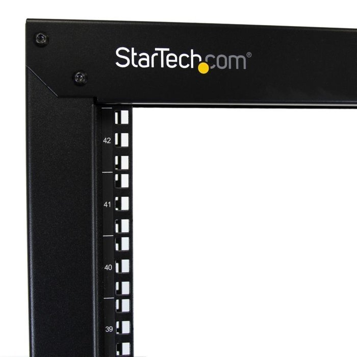 StarTech.com 25U Adjustable Depth Open Frame 4 Post Server Rack Cabinet with Casters/Levelers and Cable Management... N8