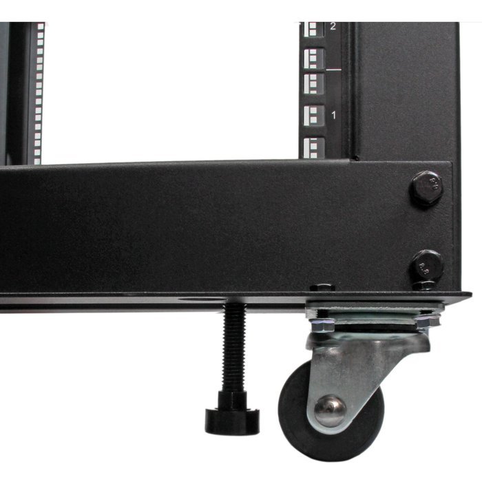 StarTech.com 25U Adjustable Depth Open Frame 4 Post Server Rack Cabinet with Casters/Levelers and Cable Management... N23