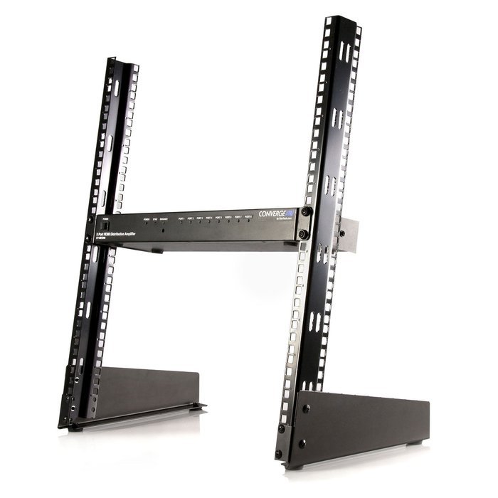 StarTech.com 25U Adjustable Depth Open Frame 4 Post Server Rack Cabinet with Casters/Levelers and Cable Management... N29