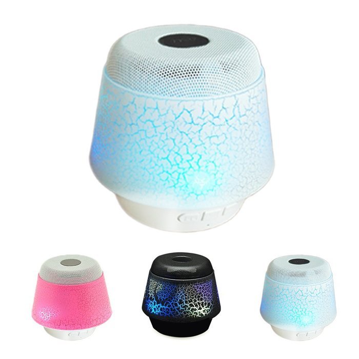 Colorful Bluetooth Speakers With Changing LED Lights, BOOMER VIVI Wireless Mini Hi-Fi Speaker With 3W Bass Portable... N10