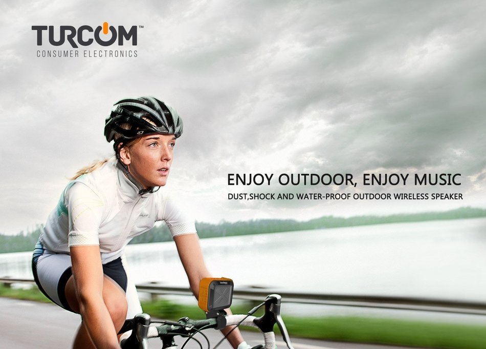 Turcom AcoustoShock Mini Wireless Portable Speaker Mini Bluetooth Mobile Outdoor Indoor, 3 Watt Power IPX6 Certified... N3