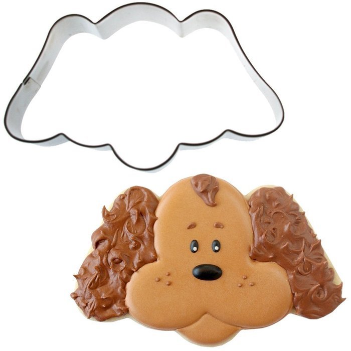 Sweet Elite Tools- Puppy Dog Face Stainless Steel Cookie Cutter By Sweet Sugarbelle