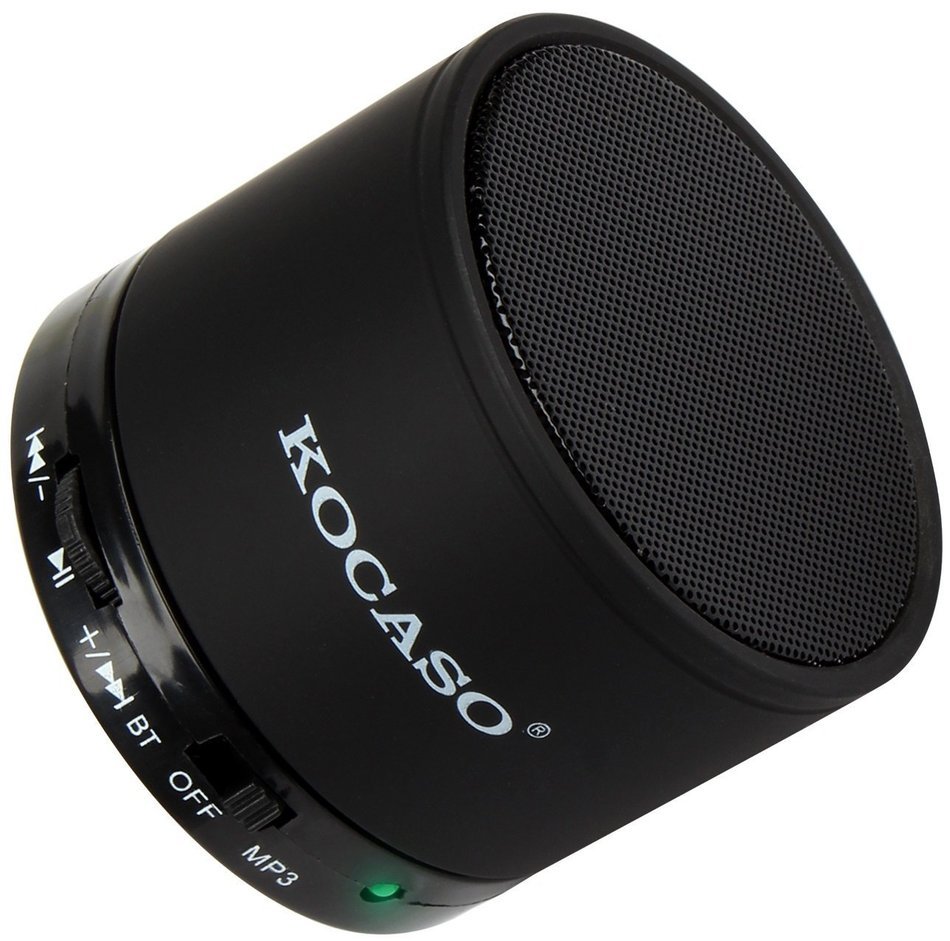 KOCASO [Mini Portable] Travel Bluetooth Wireless Hands Free Desk Office [Loud Speaker] W/ [Heavy Bass], Rechargeable... N20