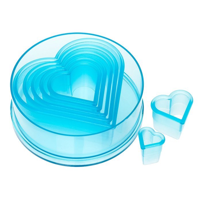 Ateco 5751 7-Piece Plain Cutter Set, Heart