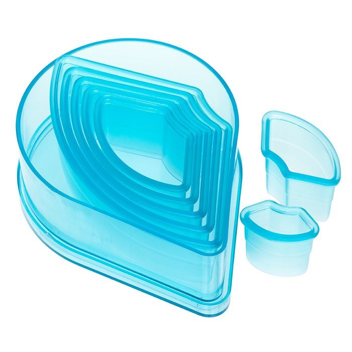 Ateco 5751 7-Piece Plain Cutter Set, Heart N4