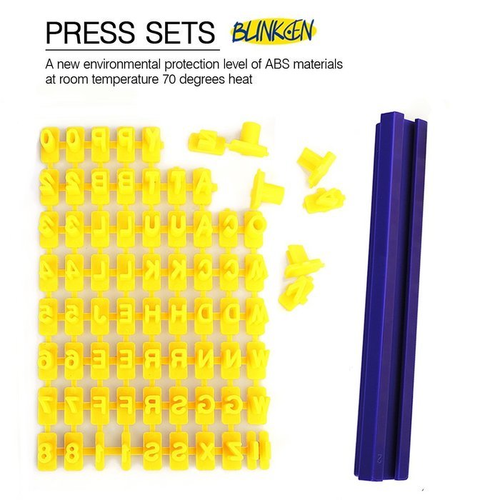 BLINKEEN&reg; Letter Number Cookie Stamp for Cookie Decorations N2