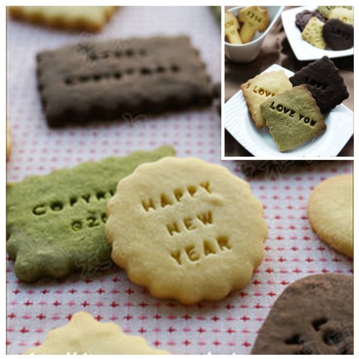 BLINKEEN&reg; Letter Number Cookie Stamp for Cookie Decorations N4